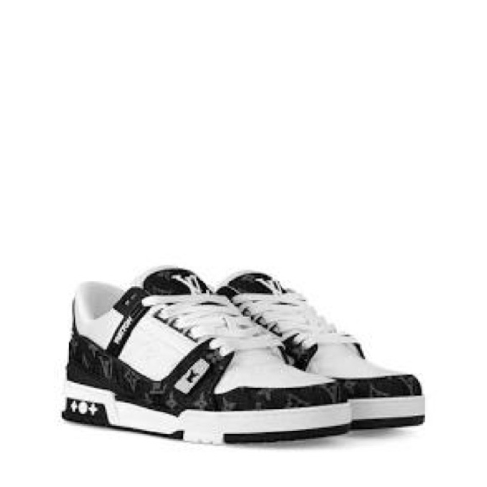 Louis Vuitton Black and White Sneakers